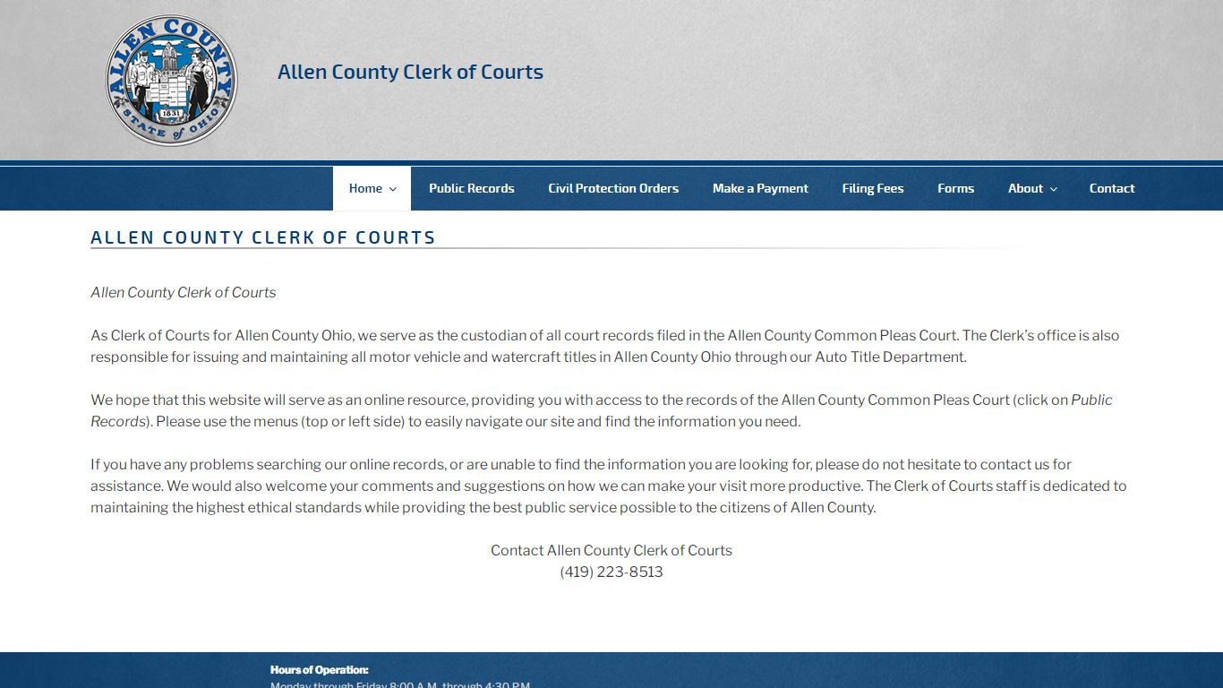 Allen County Clerk of Courts – Allen County Clerk of Courts