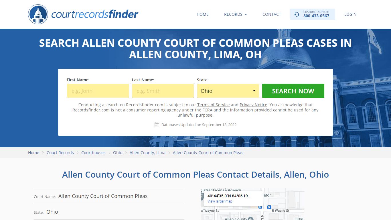 Allen County Court of Common Pleas Case Search - Allen County, OH ...